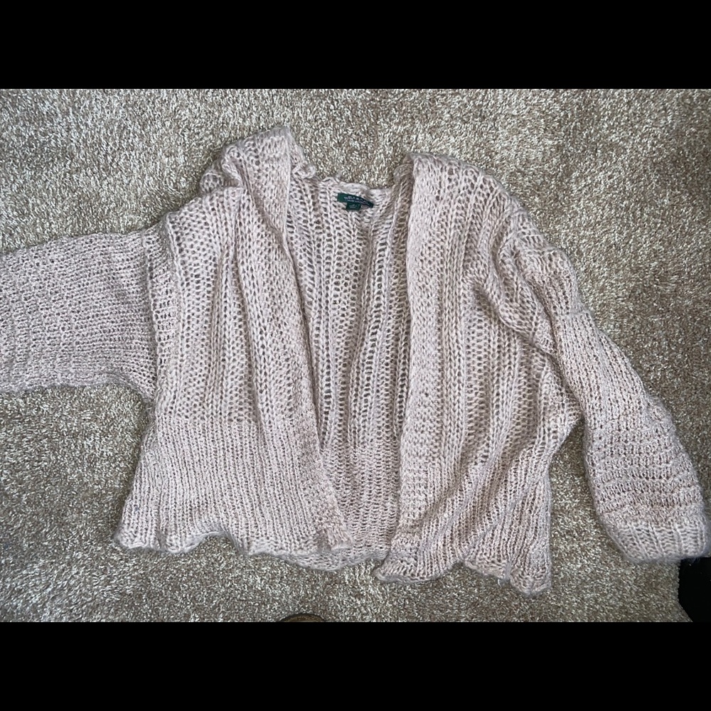 Muted purple cardigan